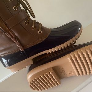 Winter boots ….dark purple with brown fur interior….waterproof